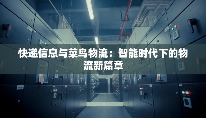 快递信息与菜鸟物流：智能时代下的物流新篇章